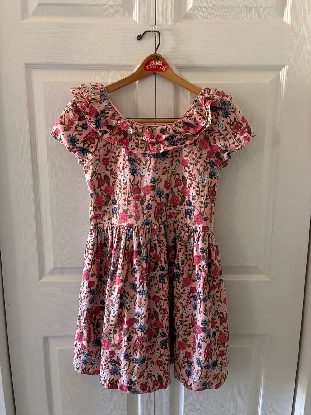Scotch & Soda Pink Floral Ruffle Dress Girls XL